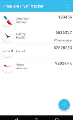 Frequent Flyer Tracker 1