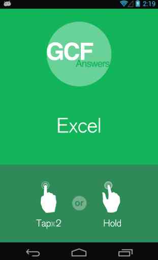 GCF Answers for Excel 1