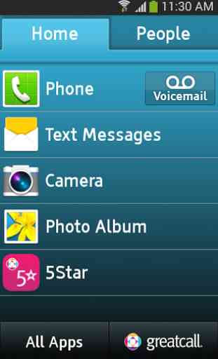 GreatCall Home Screen 2