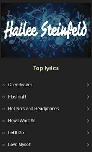 Hailee Steinfeld music lyrics 1