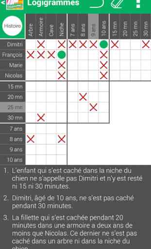 Logic Grid Puzzles in French 2