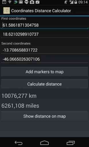 Map Points Distance Calculator 2