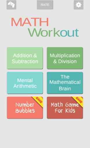 Math Games - Math Workout 1