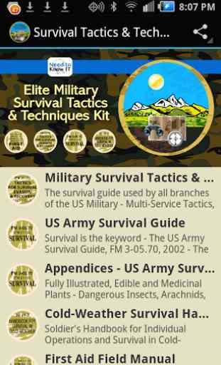 Military Survival Tactics Kit 1