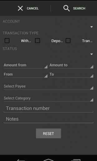 MoneyManagerEx Android, Beta 3