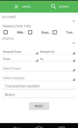 MoneyManagerEx Android, Beta 4