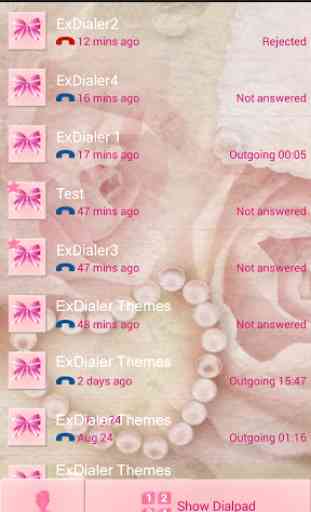 Pink Bow Theme for ExDialer 2