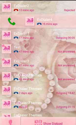 Pink Bow Theme for ExDialer 3