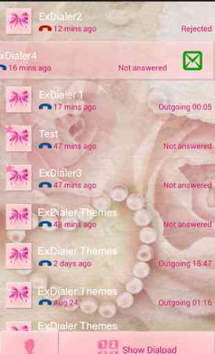 Pink Bow Theme for ExDialer 4