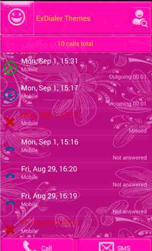 Pink Glow Theme for ExDialer 1