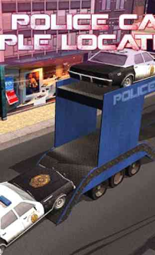 Police Car Transporter Truck 4