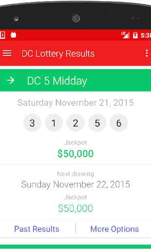 Results for DC Lottery 1