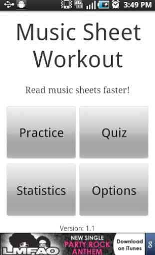 Sheet Music Workout 1