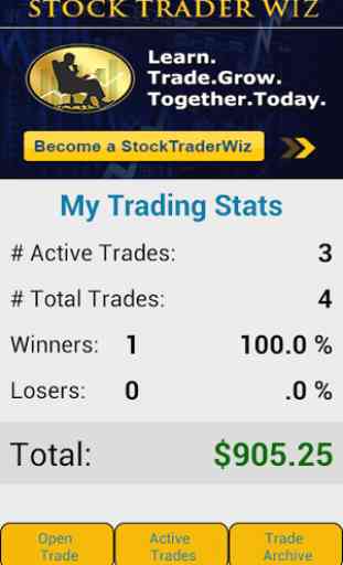 Stock Trader Wiz: Trade Diary 1