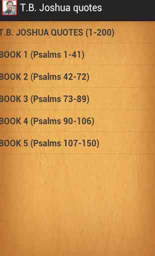 T.B. Joshua quotes and Psalms 1