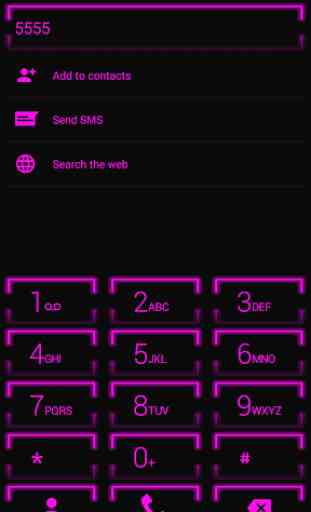 Theme for ExDialer Neon Purple 3