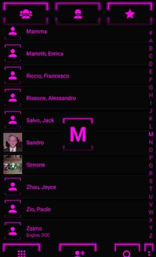 Theme for ExDialer Neon Purple 4