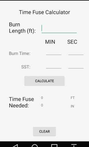 Time Fuse Calculator (EOD) 1