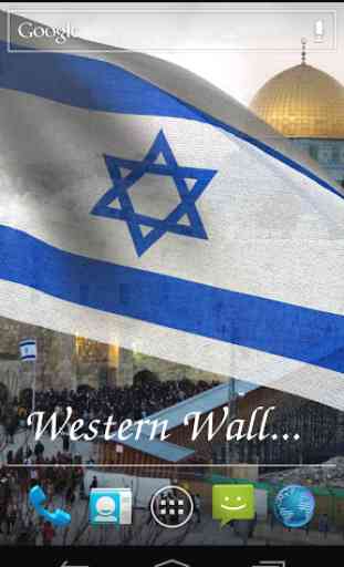 3D Israel Flag Live Wallpaper 2