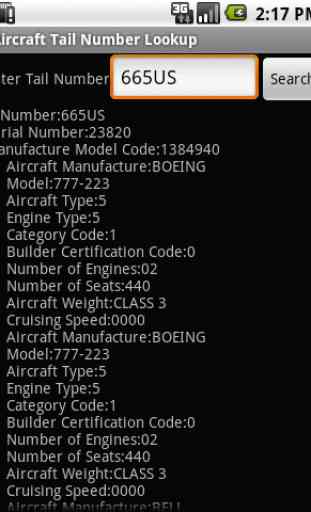 Aircraft Tail Number Lookup 2