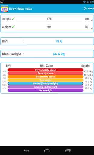 Body Mass Index Calculator BMI 4