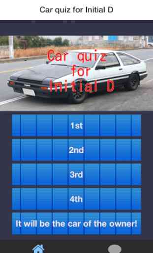 Car quiz for Initial D 1