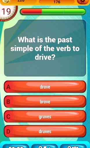 English Irregular Verbs Quiz 3