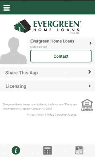 Evergreen Home Loan Calculator 1