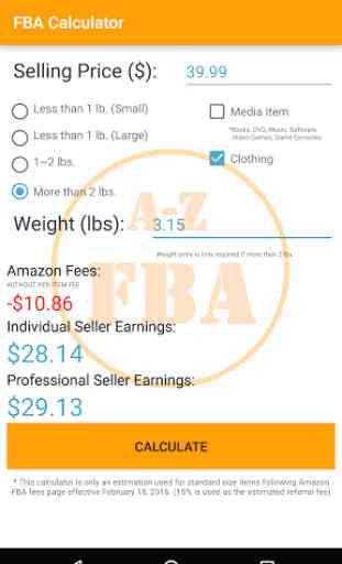 FBACalculator - Sell on Amazon 3