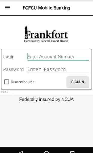 FCFCU Mobile Banking 1