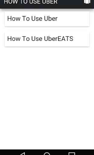 How To Use Uber 1