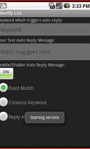 iNotify Lite - Auto Text Reply 2
