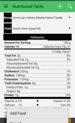 Nutritional Facts 1