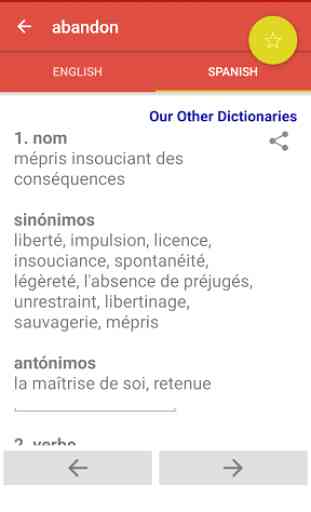 Offline Eng Spanish Dictionary 4