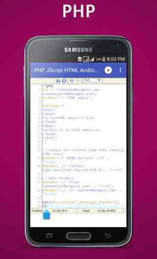 PHP JScript HTML Android IDE 3