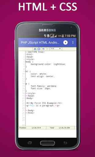 PHP JScript HTML Android IDE 4