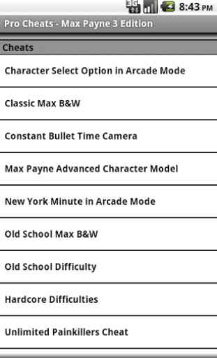 Pro Cheats Max Payne 3 Edition 1