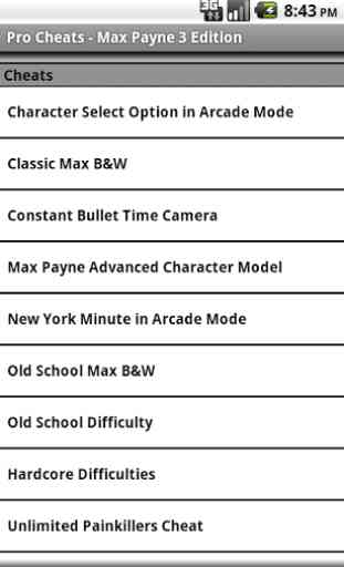 Pro Cheats Max Payne 3 Edition 2