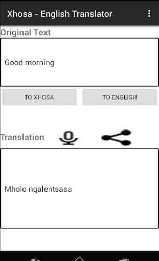 Xhosa - English Translator 1
