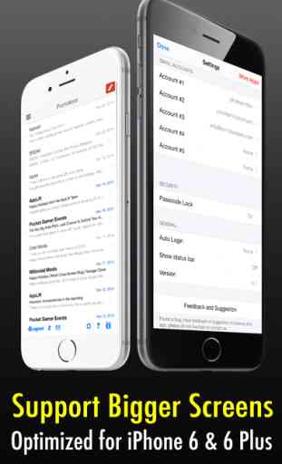 Safe Mail for Gmail Free : secure and easy email mobile app with Touch ID to access multiple Gmail and Google Apps inbox accounts 3