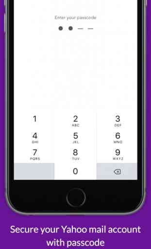 Safe Mail for Yahoo Mail Free - secure and easy email mobile app with passcode 2