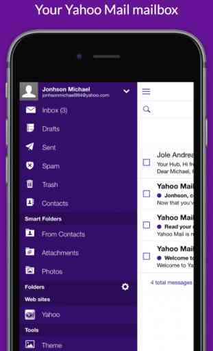Safe Mail for Yahoo Mail Free - secure and easy email mobile app with passcode 3