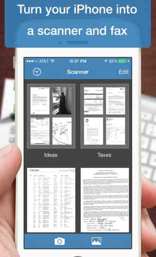 Scanner Deluxe - Scan and Fax Documents, Receipts, Business Cards to PDF 1