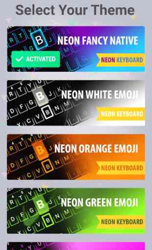 Emoji Smart Neon keyboard 1
