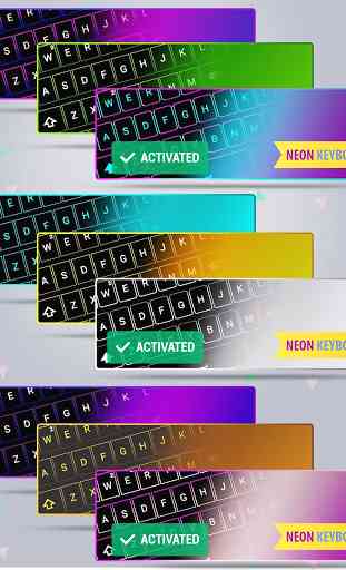 Emoji Smart Neon keyboard 3