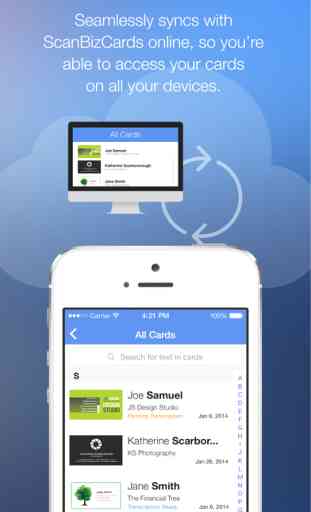 ScanBizCards Lite Business Card Scanner + Reader 3