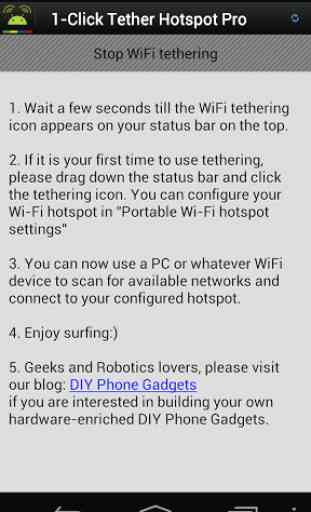 1-Click WiFi Tether No Root 2