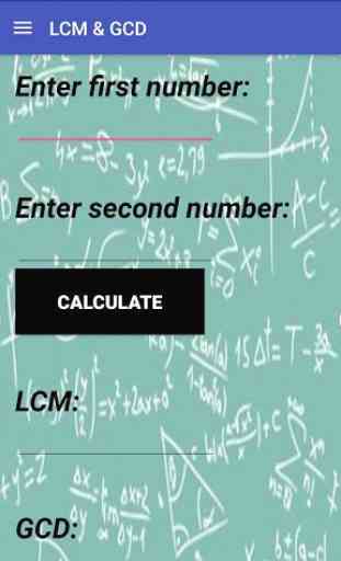Calculator LCM & GCD 1