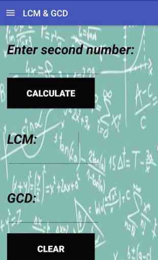 Calculator LCM & GCD 2