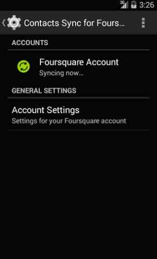 Contacts Sync for Foursquare 4